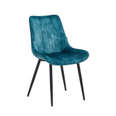 Verta Dining Chair - Petrol Adore Velvet